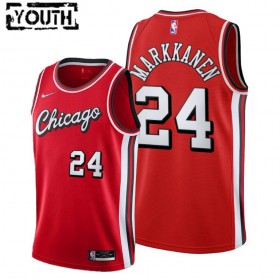 Dres Chicago Bulls Lauri Markkanen 24 Nike 2021-22 City Edition Throwback Swingman - Dječji